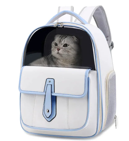Versatile PU Cat Carrier Backpack
