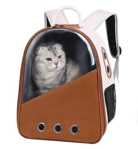 Versatile PU Cat Carrier Backpack