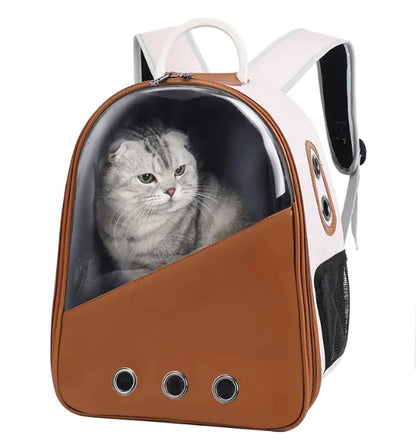 Versatile PU Cat Carrier Backpack