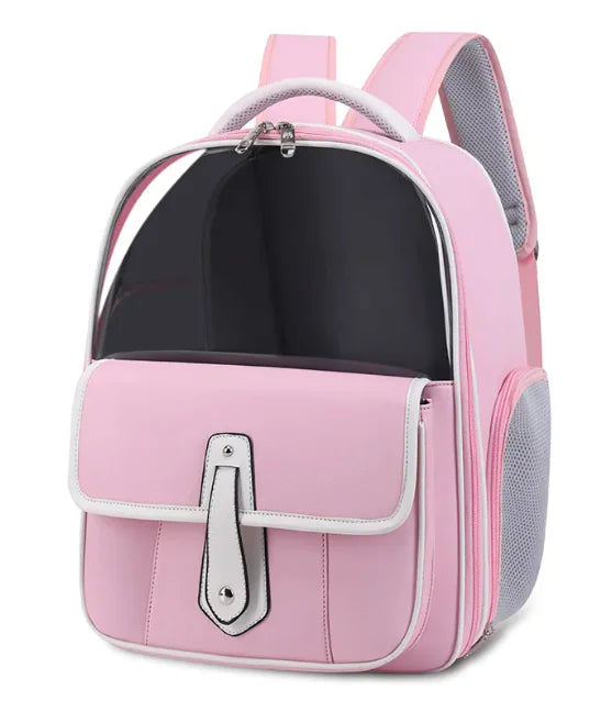 Versatile PU Cat Carrier Backpack